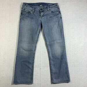 Silver Jeans Womens 31 Blue Santorini Low Rise Bootcut Denim Pockets 90s 00s Y2K